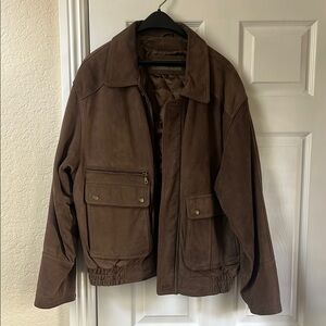 Vintage Genuine Brown Leather Jacket